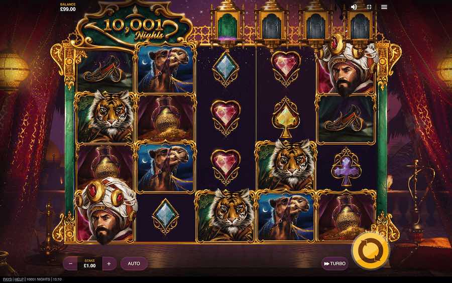 Play With 5 Reels, 20 Paylinesm, And Win Over 10,001x Your Bet In Red Tiger Gaming's 10,001 Nights Online Slot