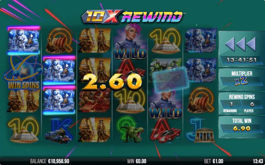 Land 3 Scatter Symbols In View To Trigger The Free Spins Bonus Feature On 10x Rewind Video Slot