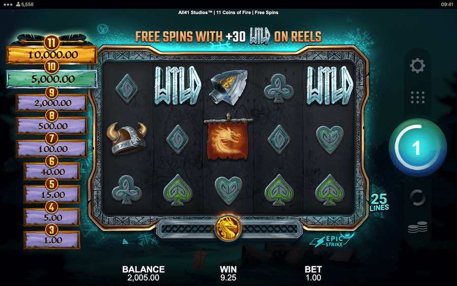 If 3 Or More Scatter Symbols Land In View During The Base Game, Then The Free Spins Feature Will Be Triggered On 11 Coins Of Fire Video Slot