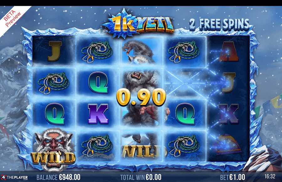 1k Yeti Free Spins Feature 