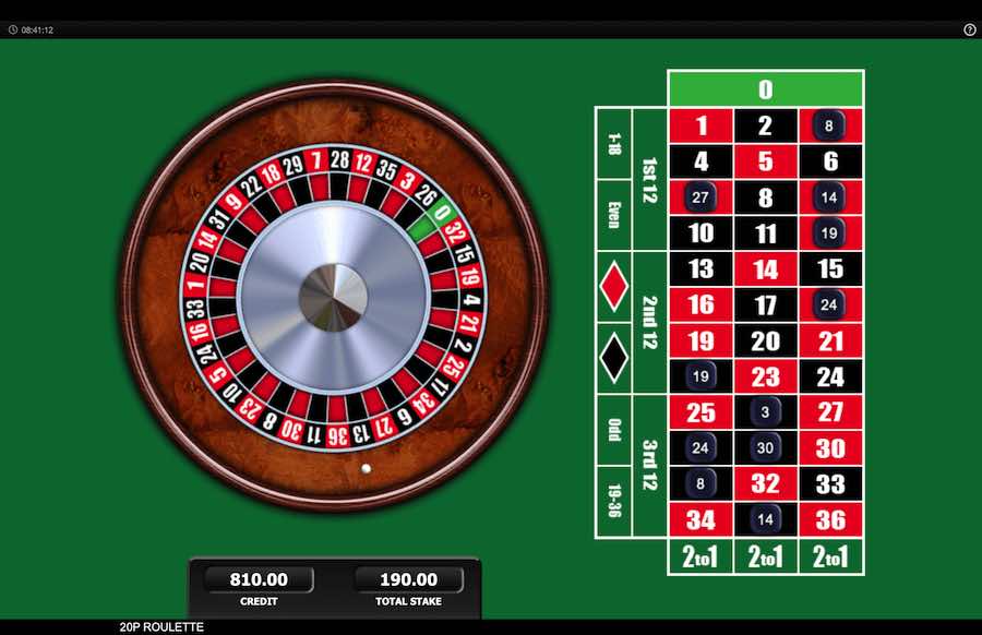 20p Roulette Gameplay