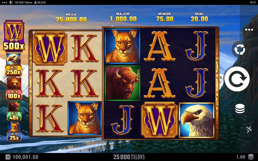 Spin 5 Reels On Microgaming's 25,000 Talons Online Slot, And Play With 10 Paylines Where You Can Win Up To 25,000x Your Bet