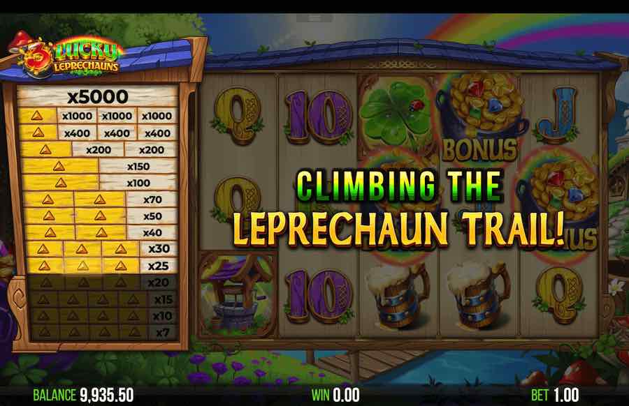 3 Lucky Leprechauns Slot Bonus Feature