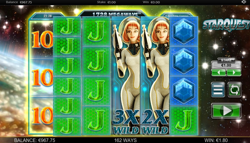 Increasing Multiplying Wilds On Starquest Slot