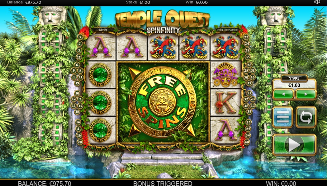 Mega Free Spins Icon Revealed On Temple Quest Slot