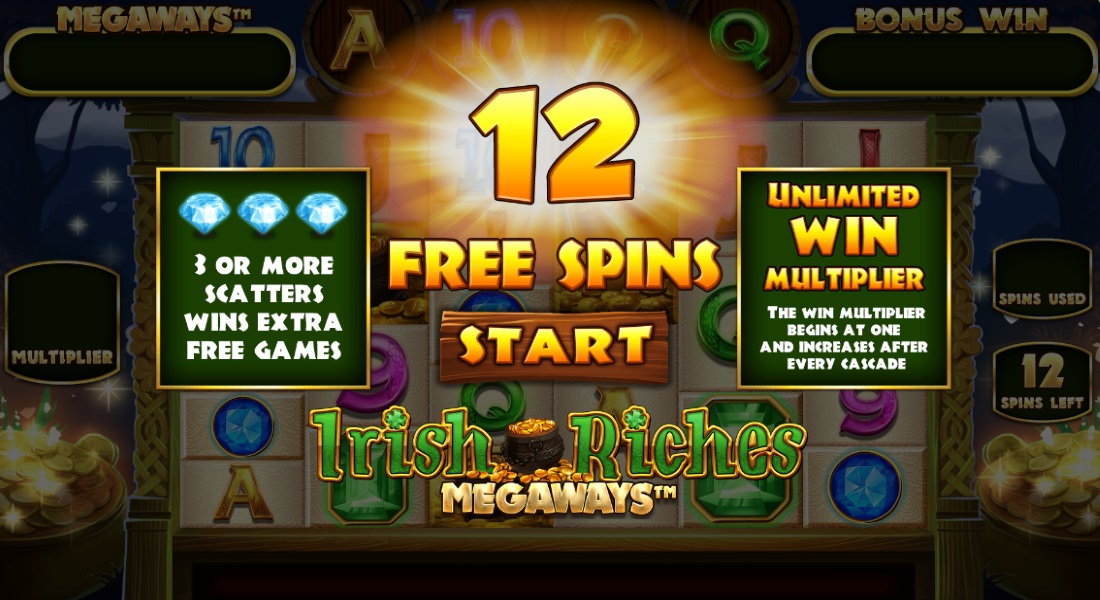 12 Free Spins Awarded For A 4 Scatter Trigger