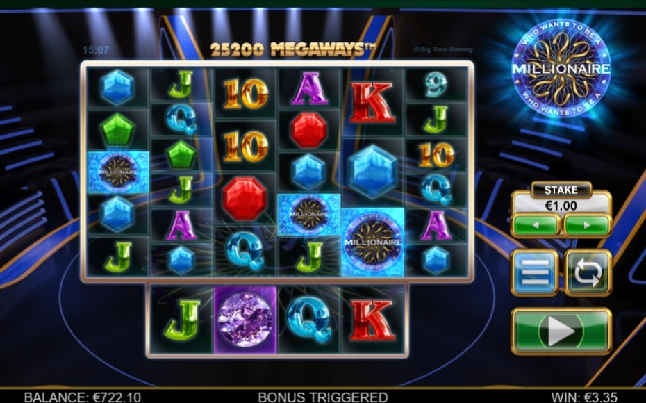 3 Or More Millionaire Symbols Will Tigger The Feature On Millionaire Megaways™ Slot