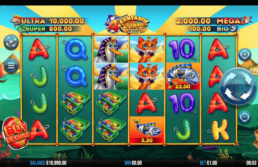 4 Fantastic Fish In Egypt Slot Base Game