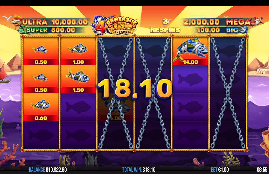 4 Fantastic Fish In Egypt Slot Free Spins Feature 