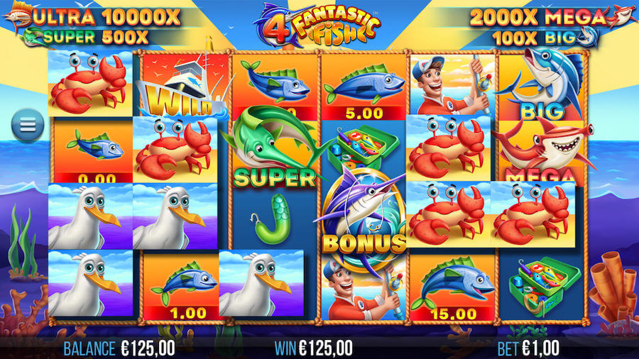 Play With A Bright And Colourful Theme In 4theplayers's 4 Fantastic Fish Slot Game