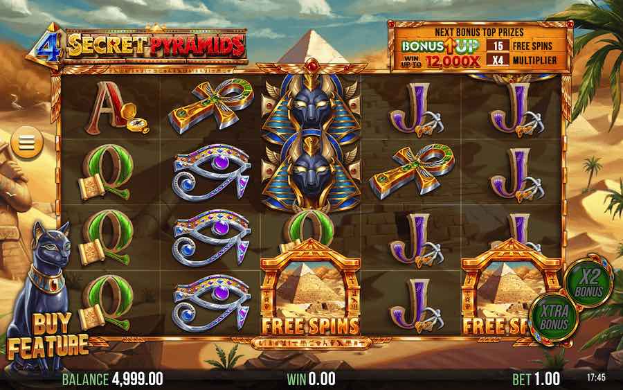 Play With 5 Reels, 1,024 Paylines, And Win Up To 55,000x Your Bet In 4 Secret Pyramids Online Slot From Game Provider 4theplayer