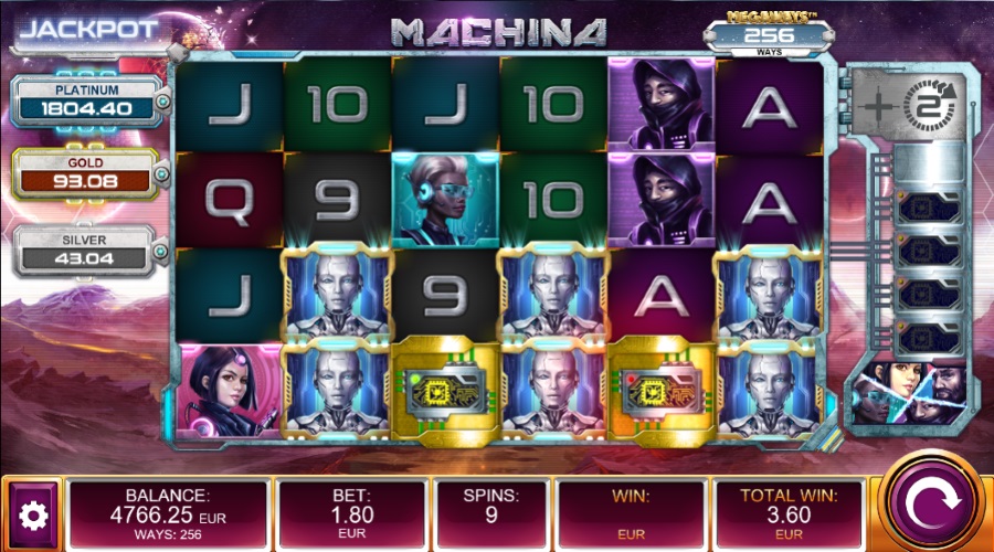 Collecting Microchip Symbols Will Fill The Level Up Bar On Machina Megaways™ Slot