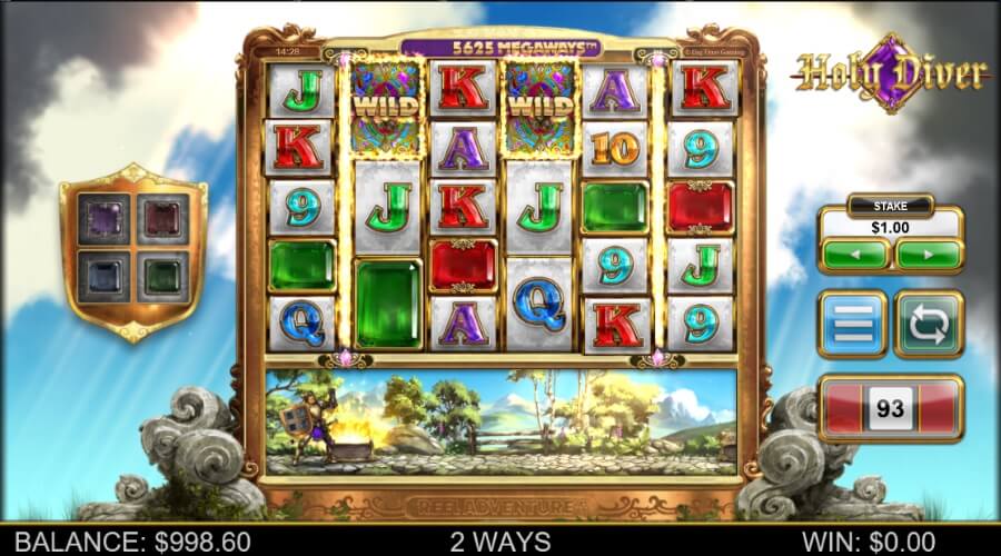 Reel Adventure™ On Holy Diver Slot Activating The Fireball Bonus