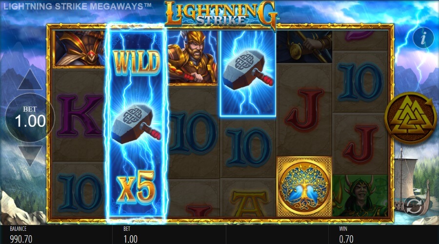 Upto 4 Respins Are Possible From The Lightning Strike Wilds Feature