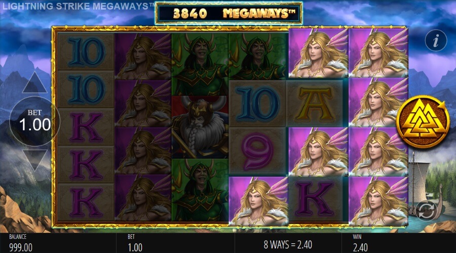 Lightning Strike Megaways™ Slot Paying From Right To Left