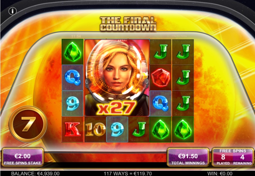 Roaming Wild At X27 On The Final Countdown Slot Bonus Round