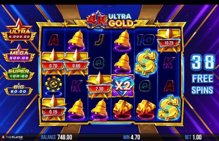 4k Ultra Gold Slot Bonus Feature 