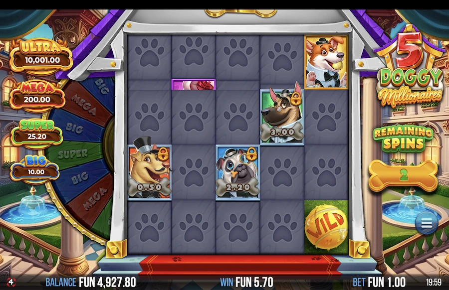 5 Doggy Millionaires Slot