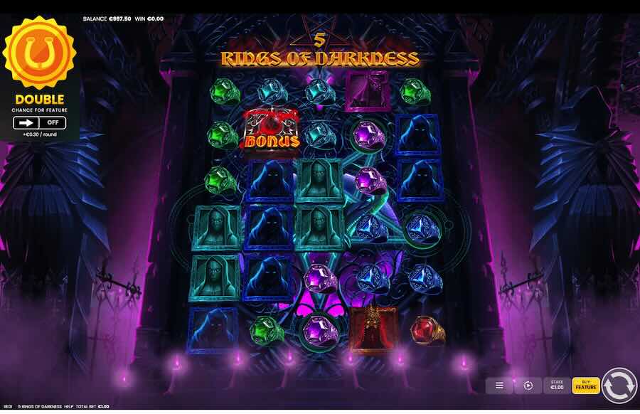 5 Rings Of Darkness Slot Base Game