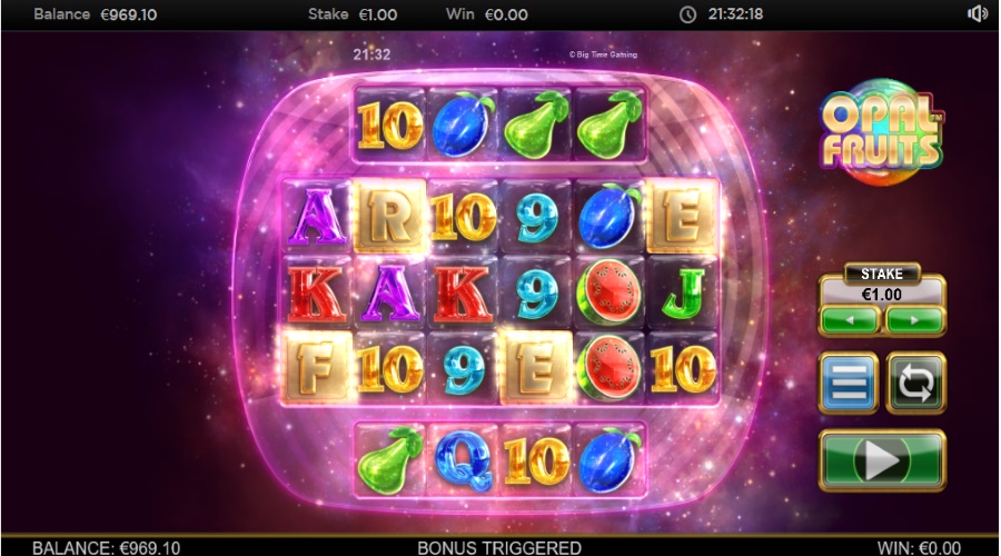 Land The Letters F-r-e-e To Trigger The Free Spin Feature On Btg's Opal Fruits