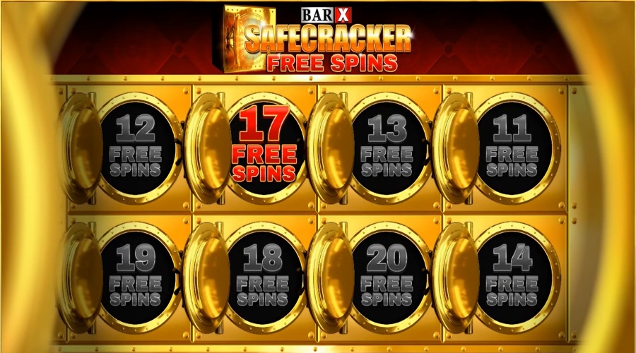 Choose Your Free Spin Amount On Bar X Safecracker Megaways™