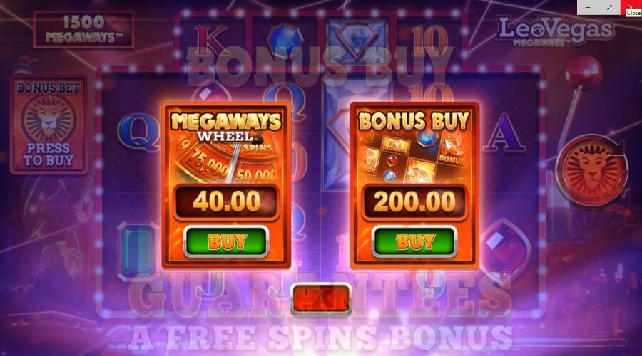 Bonus Buys On Leo Vegas Megaways™ Set To Be 40x Stake And 100x Stake