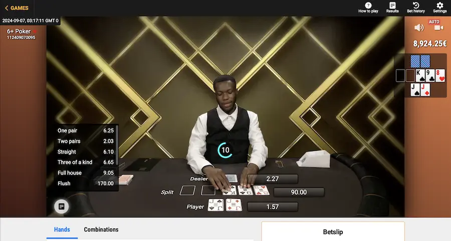 6 Poker Betgames