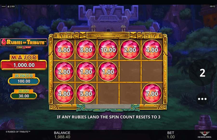 There Are 2 Bonus Features That Can Be Triggered On The 6 Rubies Of Tribute Video Slot