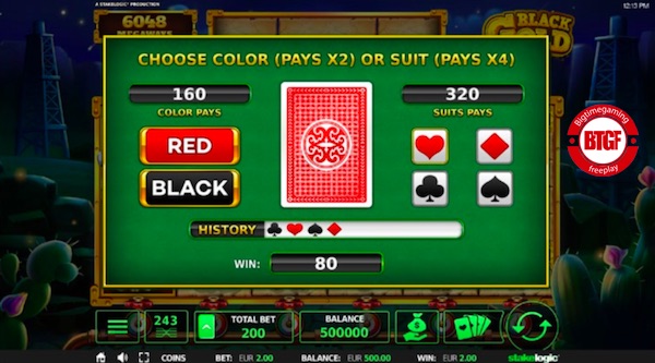 You Can Choose To Gamble Your Wins On Black Gold Megaways™