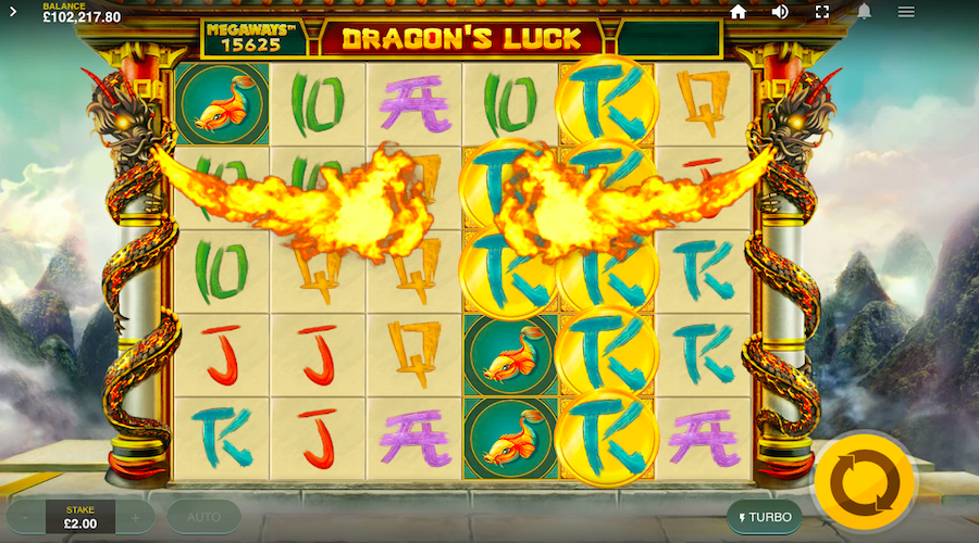 The Dragon Can Appear To Upgrade Your Win On Dragons Luck Megaways™