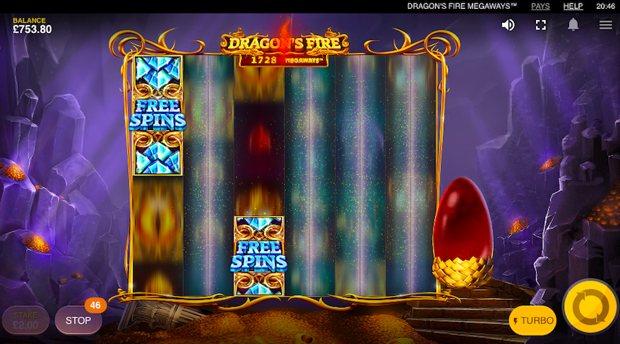 Free Spin Scatters Can Be Added To The Reels During The Fire Blast On Dragons Fire Megaways™