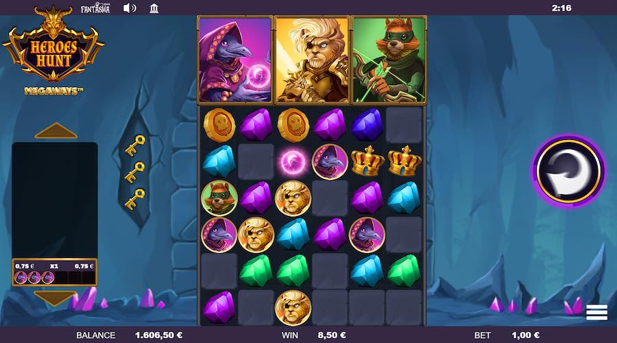 Collecting 3 Keys On Heroes Hunt Megaways™ Will Trigger The Dragon Free Spins Feature