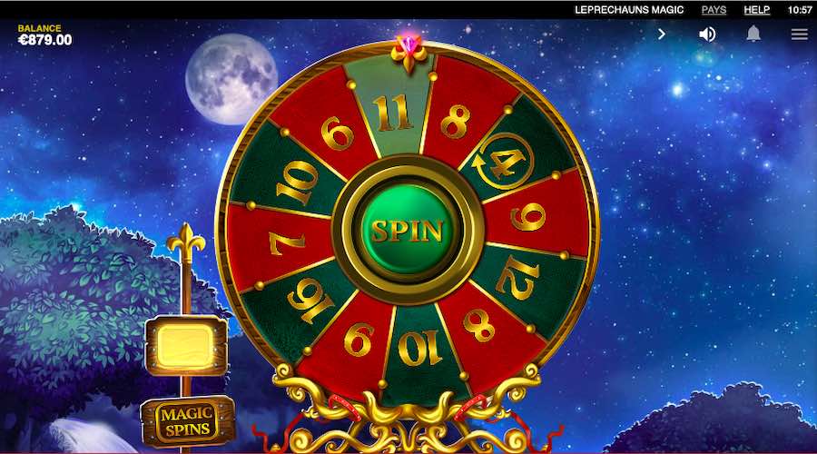 The Wheel Will Award Your Free Spin Amount To Begin The Bonus Round With On Leprechauns Magic