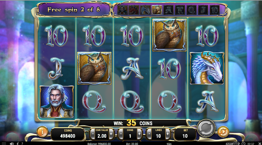 Only 2 Premium Paying Symbols Are Required For A Reel Expansion On Rise Of Merlin Slot