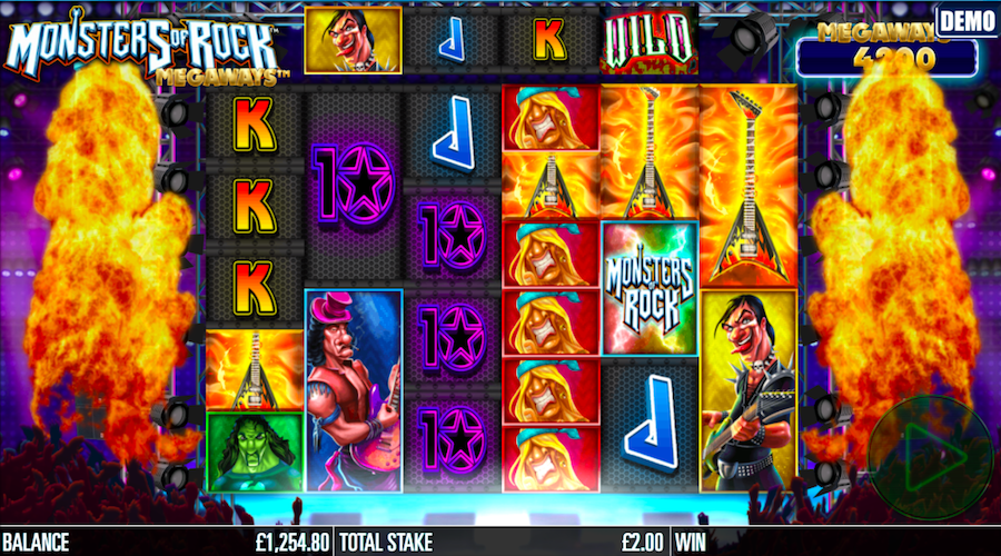 4 Or More Of The Scatter Symbols Will Trigger The Bonus Round On Monsters Of Rock Megaways™