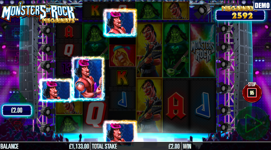 The Mystery Symbol Will Change To A Symbol From The Paytable On Monsters Of Rock Megaways™ Slot