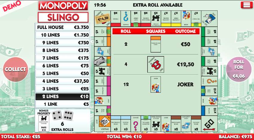 Additional Spins Can Be Bought After Your Initial Gameplay On Monopoly Slingo