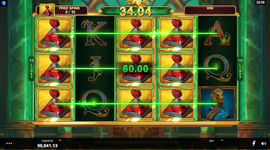 Reels Expanding On Book Of Oz Slot And Paying Acorss 10 Paylines