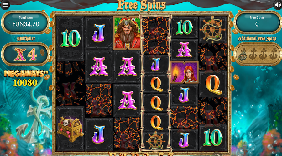 Each Successful Reel Cascade Will Increase Your Multiplier By X1 On Pirate Kingdom Megaways™