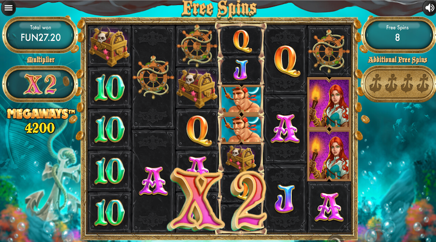 Reels Containing 7 Symbols Will Be Locked At That Amount For The Remainder Of The Free Spins On Pirate Kingdom Megaways™