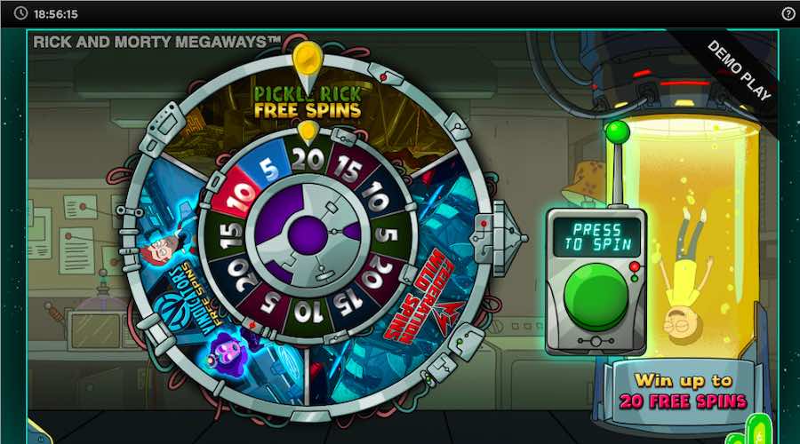 Receive A Mystery Amount Of Free Spins And Bonus Feature When You Select The Mystery Spin Feature On Rick And Morty Megaways™