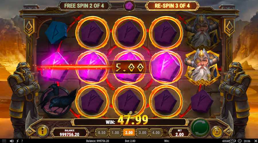 Increase Your Winnings With Multipliers During The Multiplier Free Spin Bonus On Ring Of Odin