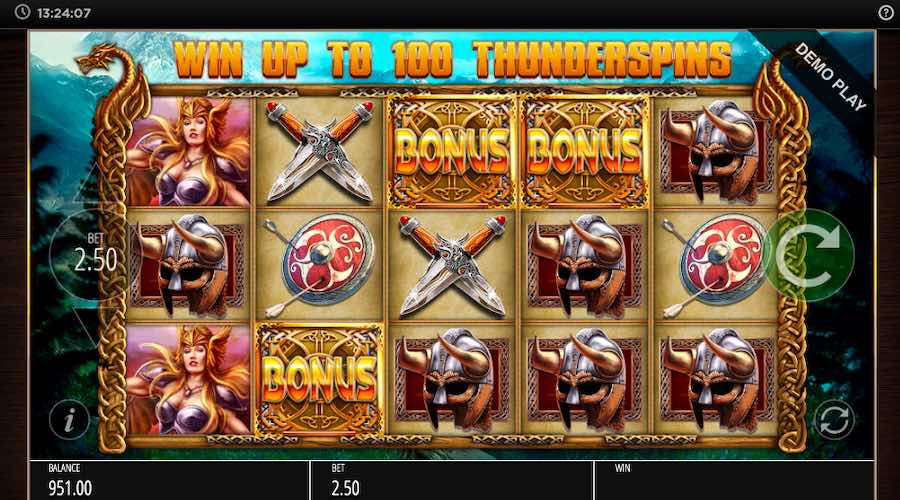 3 Or More Bonus Symbols In View Will Trigger The Thunderspins Bonus On Vikings Of Fortune