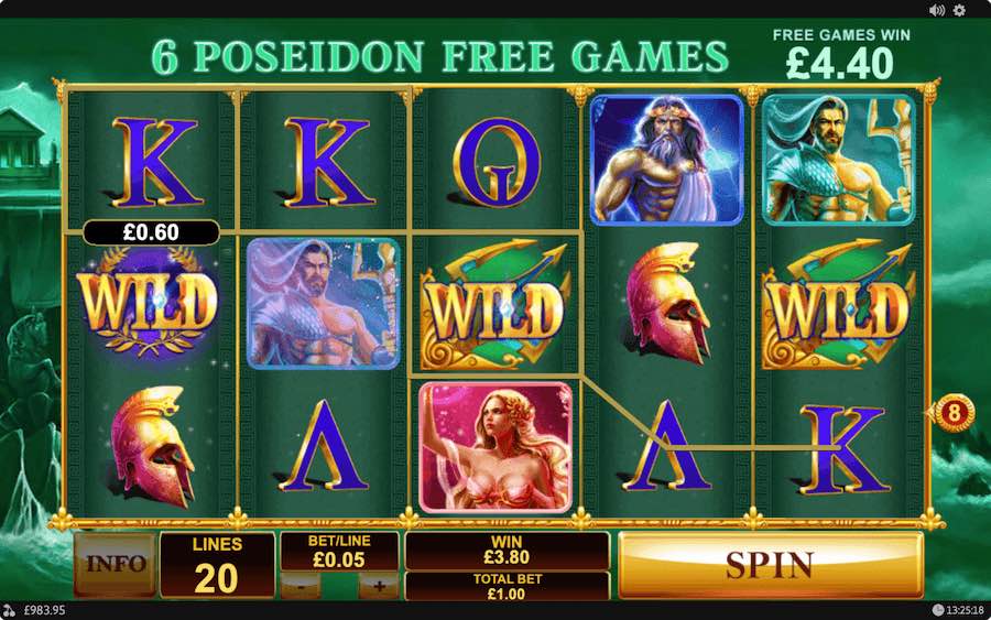 Play 4 Different Free Spin Features On Age Of Gods Video Slot