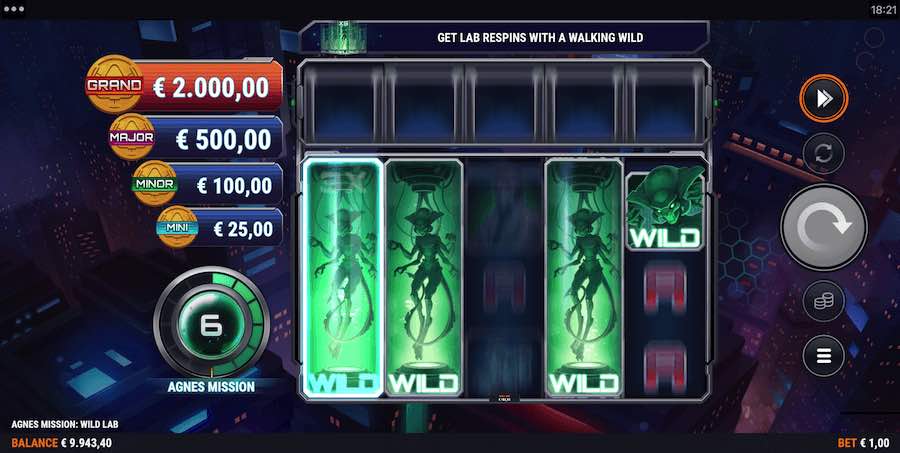 There Are 3 Bonus Features That Can Be Triggered On Agnes Mission Wild Lab Video Slot