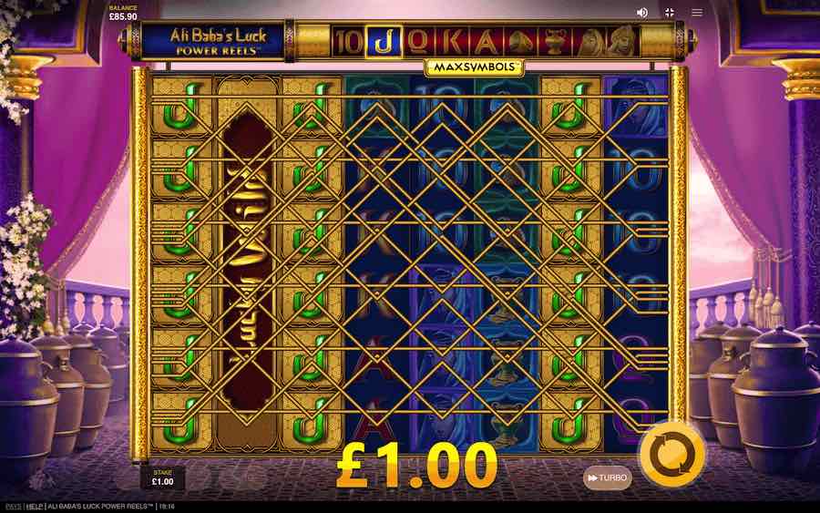 Land 4 Of The Scatter Symbols To Trigger The Free Spins Feature On Ali Baba's Luck Power Reels Video Slot