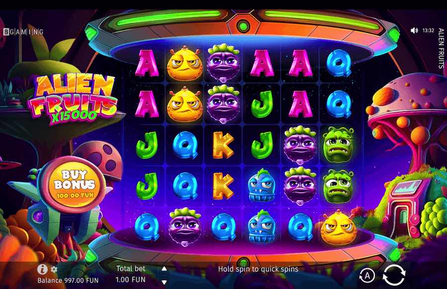 Alien Fruits Slot Base Game