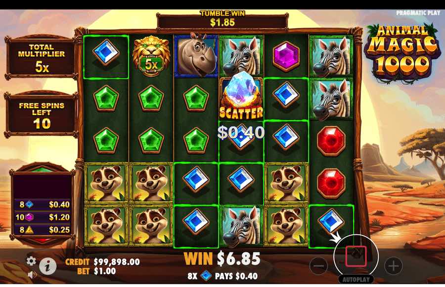 Animal Magic 1000 Slot Free Spins Feature 