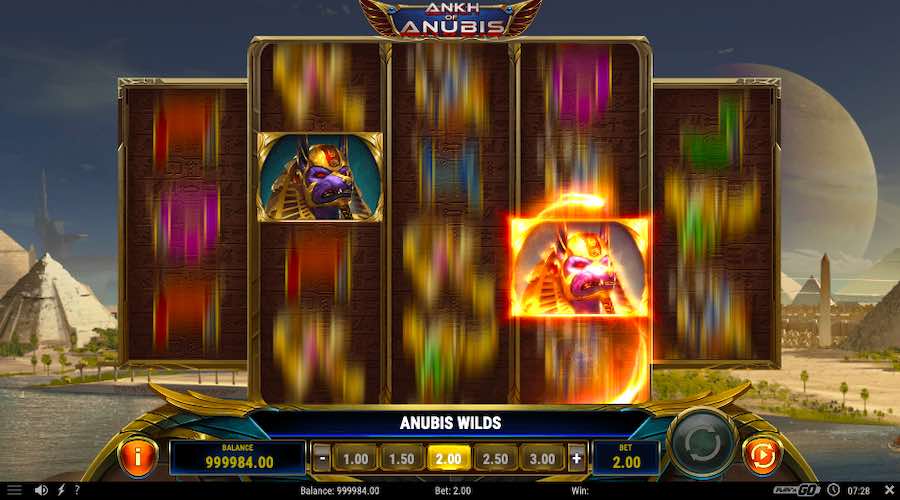 Wild Symbols Can Be Added On Any Spin During The Base Game On Ankh Of Anubis Slot