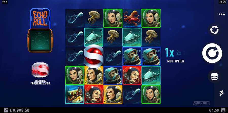 Win Up To 50,000x Your Bet Across 3,125 Paylines On The Aquanaut Online Slot From Provider Alchemy Gaming